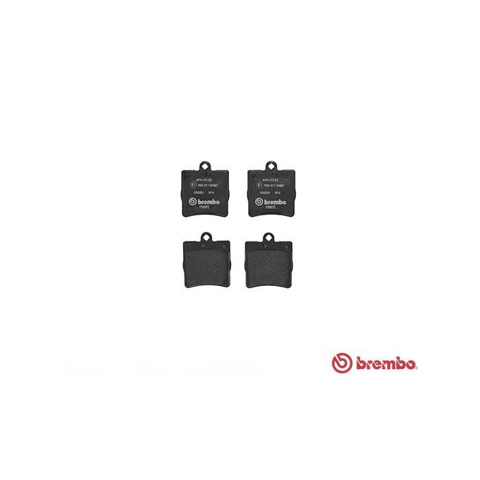 BREMBO Bremsbelagsatz, Scheibenbremse P50072