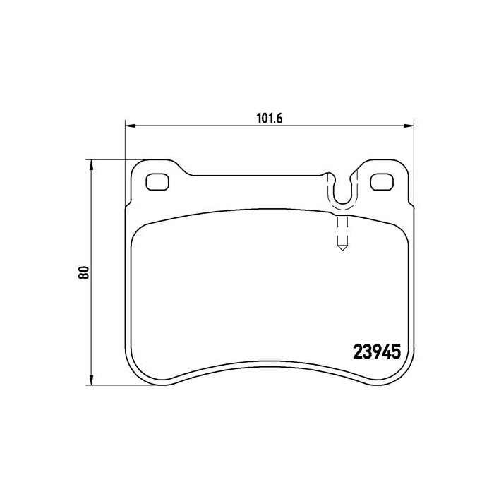 BREMBO Bremsbelagsatz, Scheibenbremse P50073