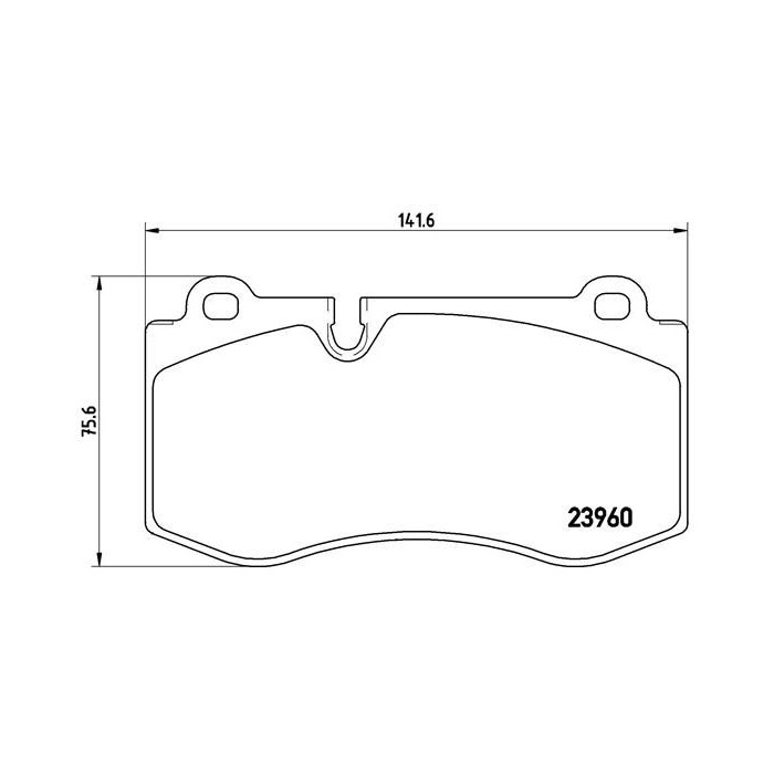 BREMBO BREMSBELÄGE, RICHTUNGSGEBUNDEN Bremsbelagsatz, Scheibenbremse P50074