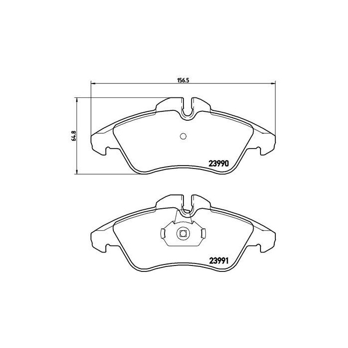 BREMBO Bremsbelagsatz, Scheibenbremse P50080