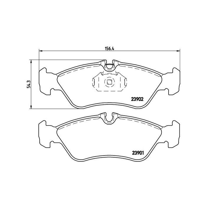 BREMBO Bremsbelagsatz, Scheibenbremse P50082
