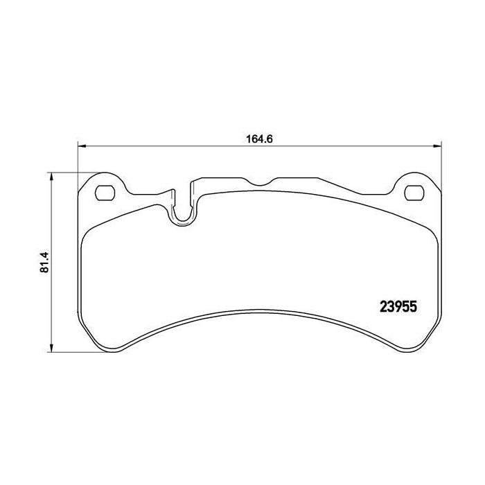 BREMBO Bremsbelagsatz, Scheibenbremse P50092