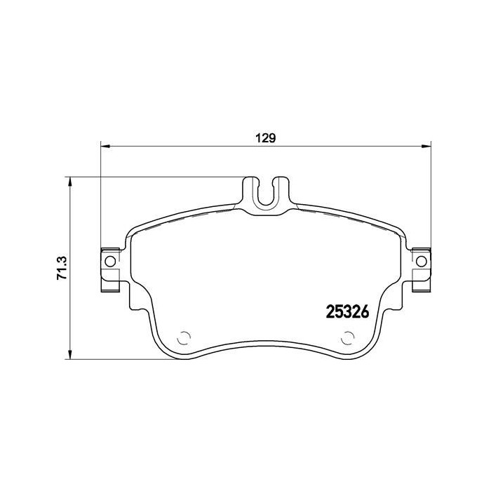 BREMBO Bremsbelagsatz, Scheibenbremse P50094