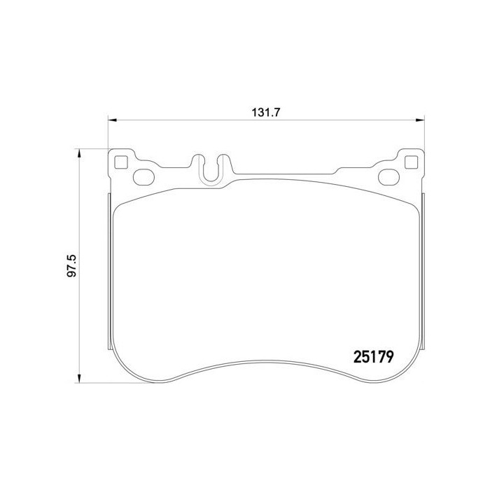 BREMBO Bremsbelagsatz, Scheibenbremse P50095