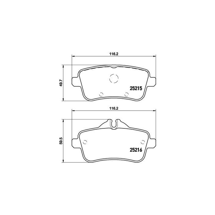 BREMBO Bremsbelagsatz, Scheibenbremse P50099