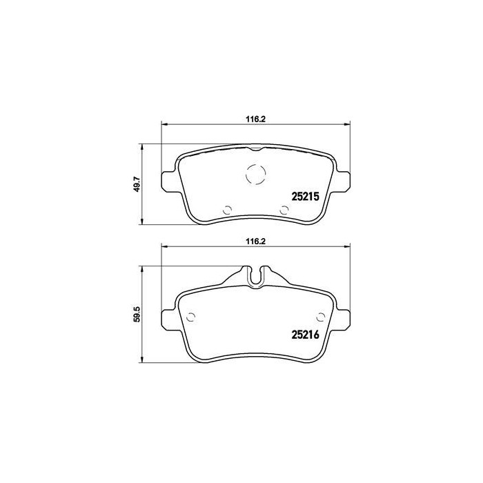 BREMBO Bremsbelagsatz, Scheibenbremse P50101