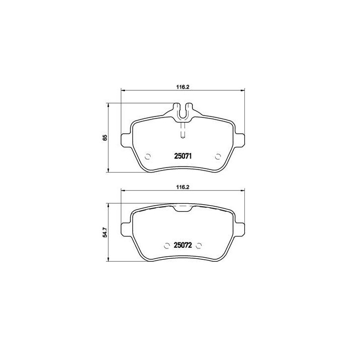 BREMBO Bremsbelagsatz, Scheibenbremse P50103