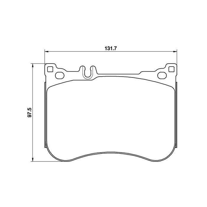 BREMBO Bremsbelagsatz, Scheibenbremse P50114