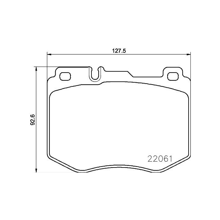 BREMBO Bremsbelagsatz, Scheibenbremse P50120