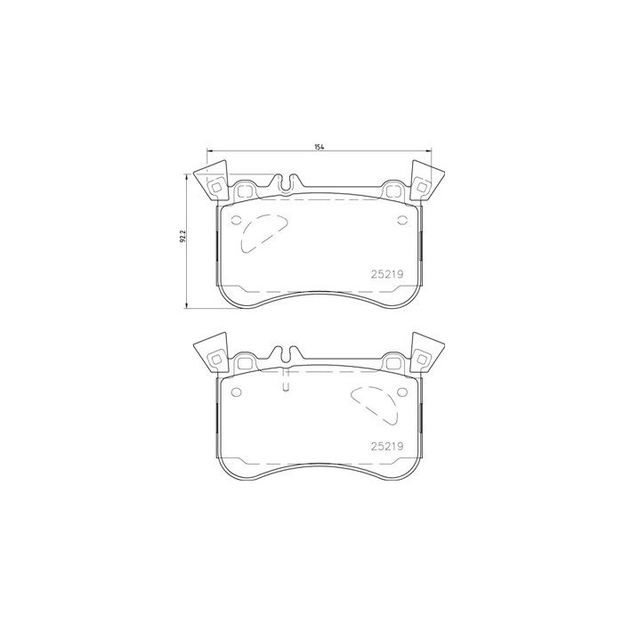 BREMBO BREMSBELÄGE, RICHTUNGSGEBUNDEN Bremsbelagsatz, Scheibenbremse P50121