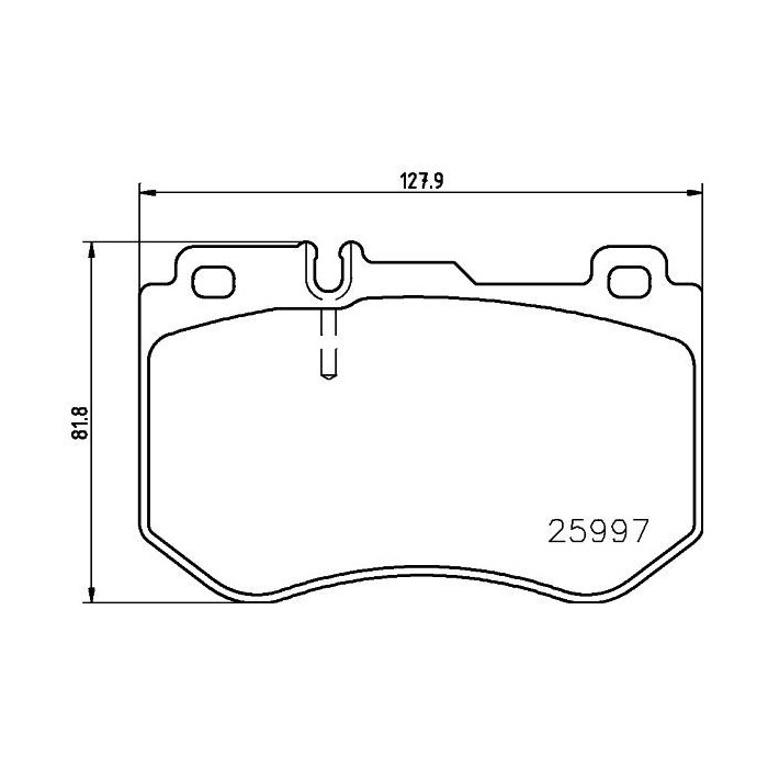 BREMBO Bremsbelagsatz, Scheibenbremse P50123