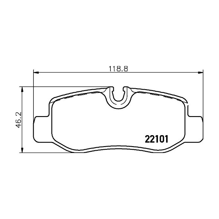 BREMBO Bremsbelagsatz, Scheibenbremse P50126