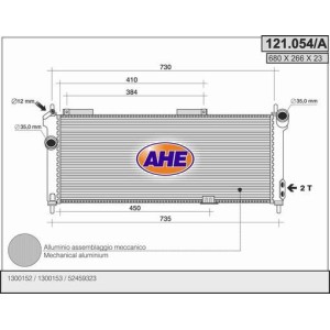 AHE Kühler, Motorkühlung 121.054/A