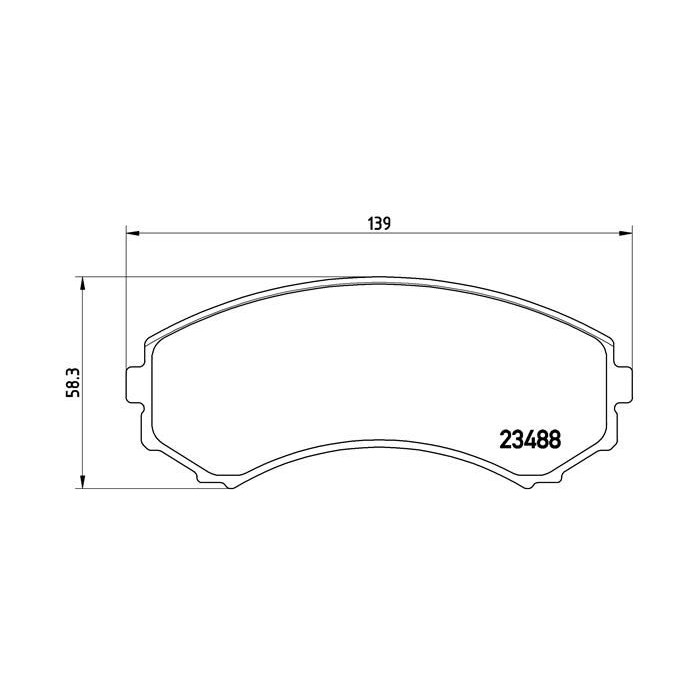 BREMBO Bremsbelagsatz, Scheibenbremse P54029