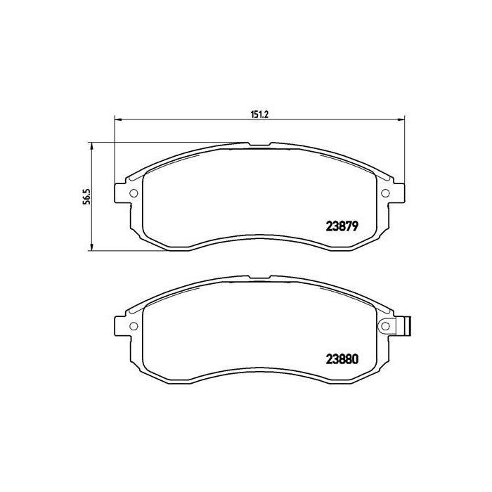 BREMBO Bremsbelagsatz, Scheibenbremse P54033