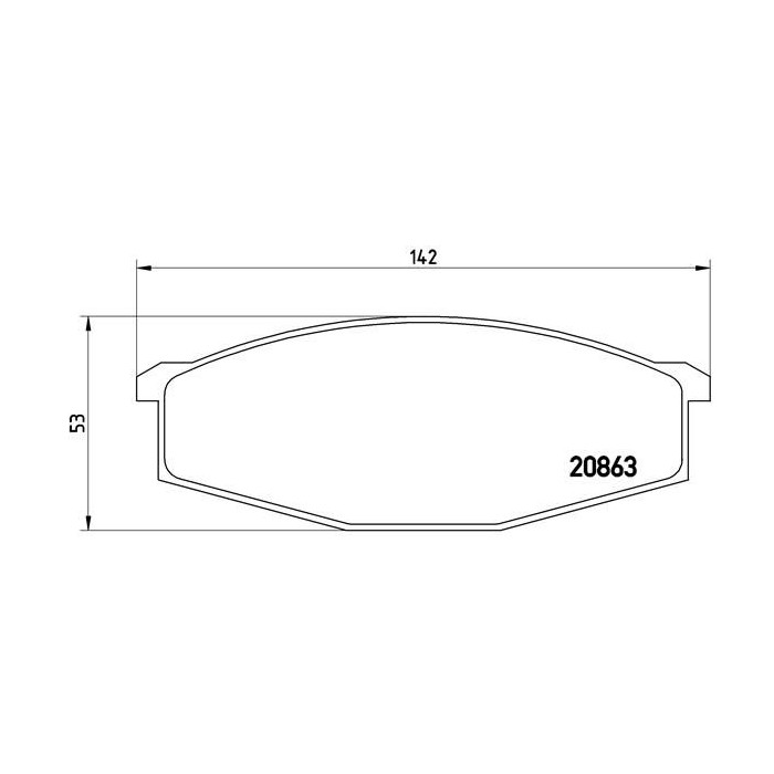 BREMBO Bremsbelagsatz, Scheibenbremse P56015