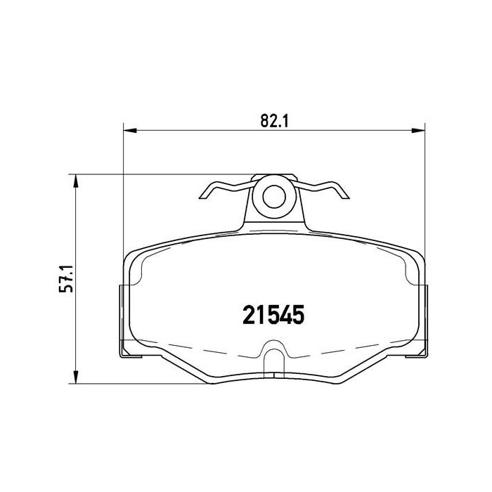 BREMBO Bremsbelagsatz, Scheibenbremse P56024
