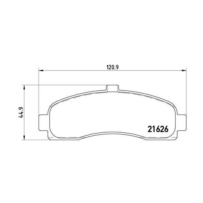 BREMBO Bremsbelagsatz, Scheibenbremse P56031