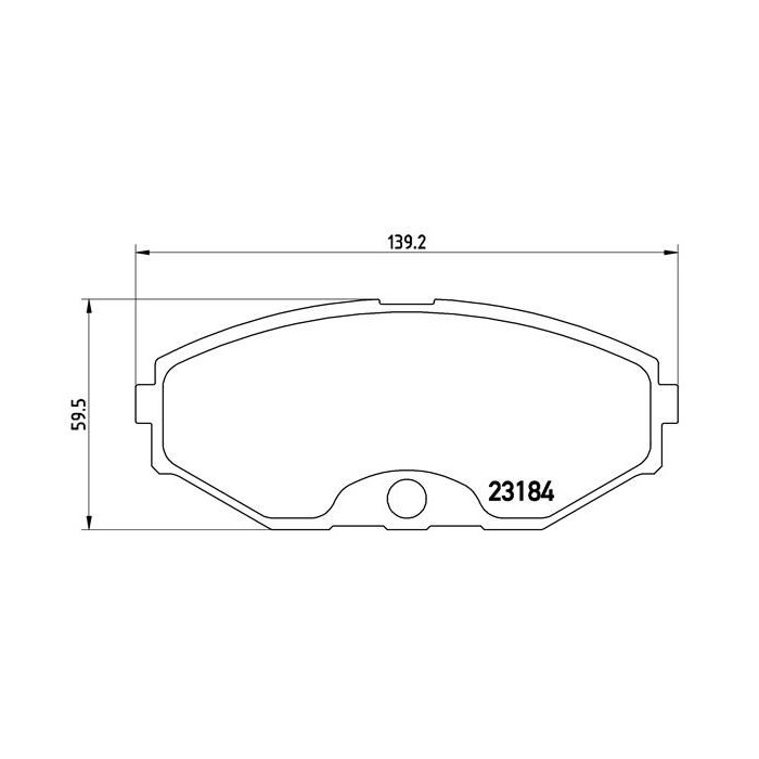 BREMBO Bremsbelagsatz, Scheibenbremse P56052