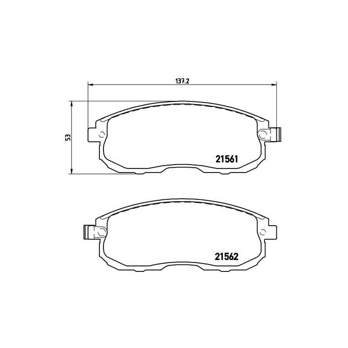 BREMBO Bremsbelagsatz, Scheibenbremse P56065