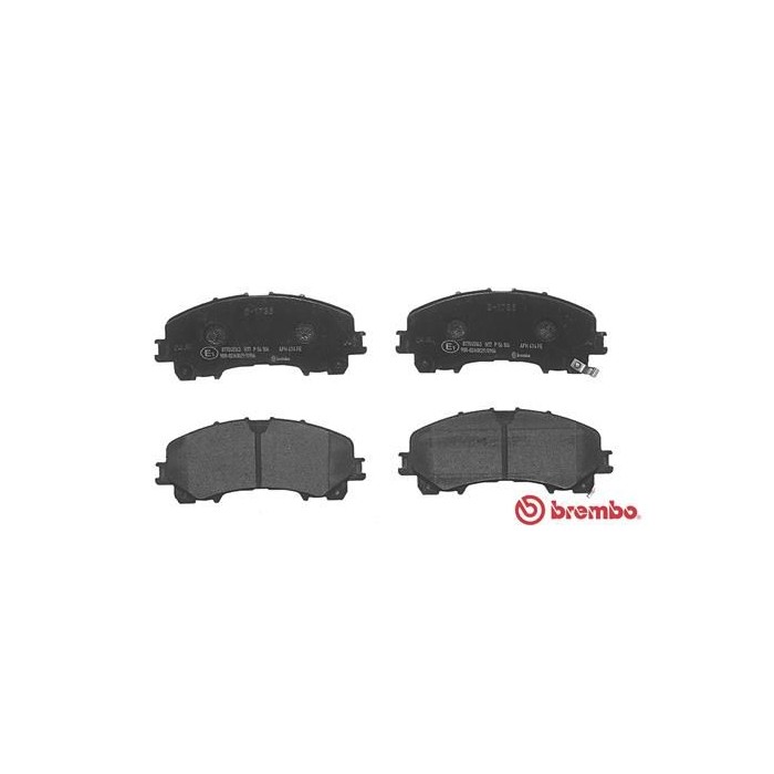 BREMBO Bremsbelagsatz, Scheibenbremse P56106