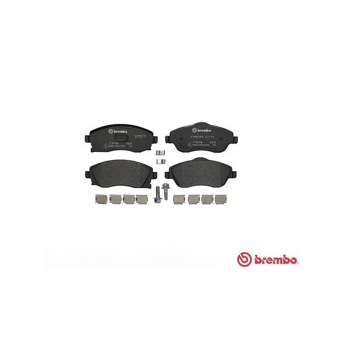 BREMBO Bremsbelagsatz, Scheibenbremse P59036