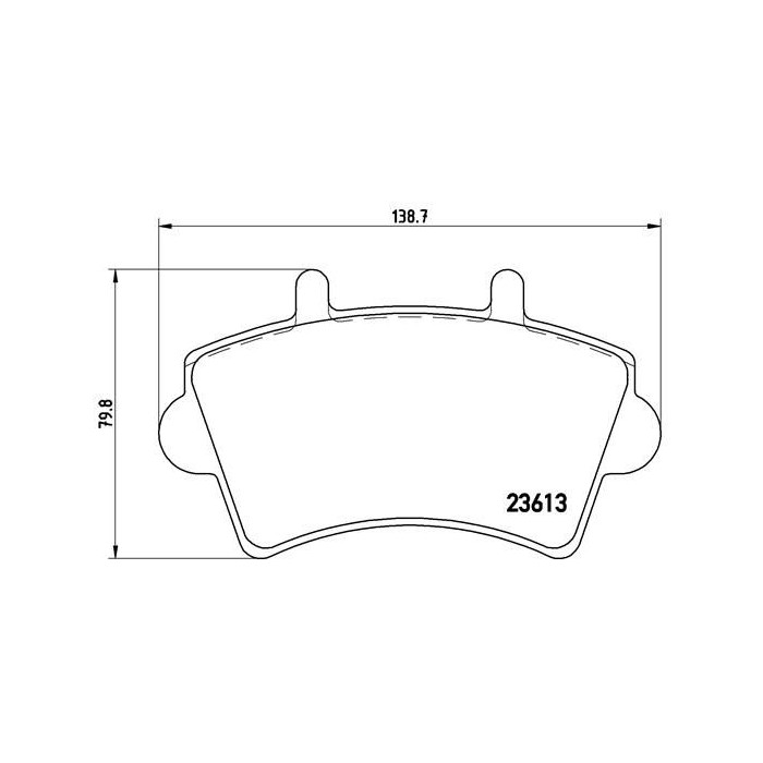 BREMBO Bremsbelagsatz, Scheibenbremse P59039