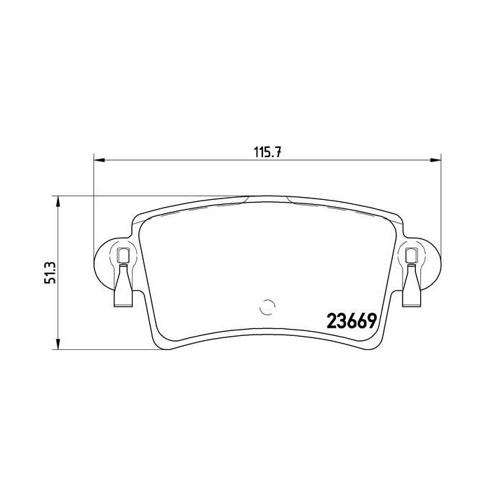 BREMBO Bremsbelagsatz, Scheibenbremse P59040
