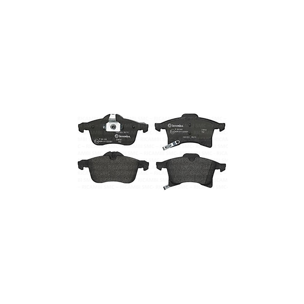 BREMBO BREMSBELÄGE, RICHTUNGSGEBUNDEN Bremsbelagsatz, Scheibenbremse P59045