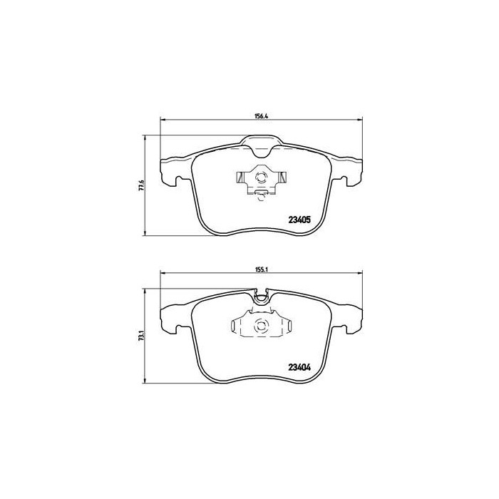 BREMBO BREMSBELÄGE, RICHTUNGSGEBUNDEN Bremsbelagsatz, Scheibenbremse P59046