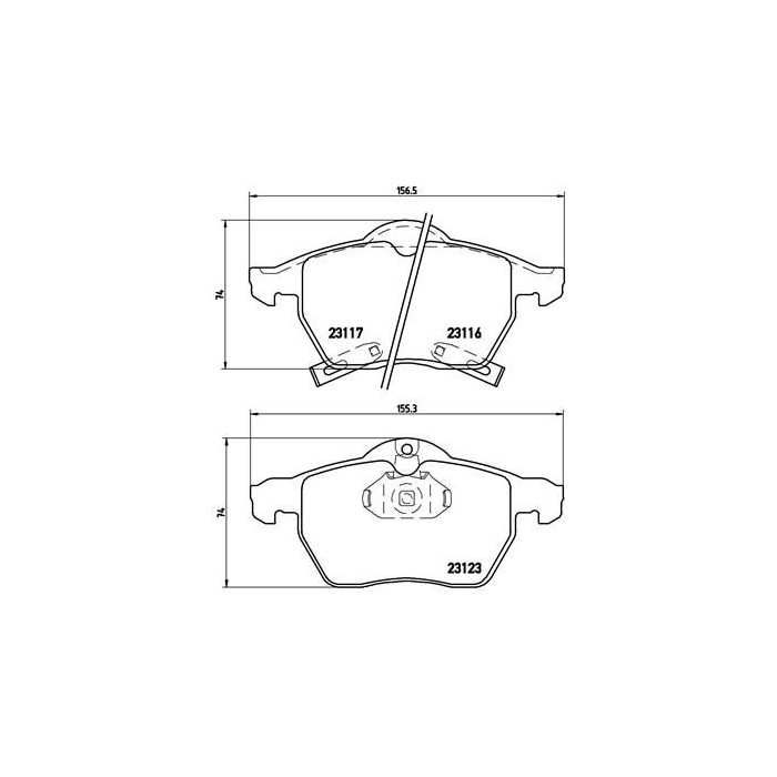 BREMBO BREMSBELÄGE, RICHTUNGSGEBUNDEN Bremsbelagsatz, Scheibenbremse P59048