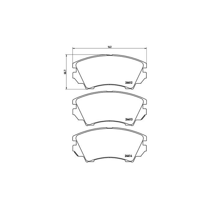 BREMBO BREMSBELÄGE, RICHTUNGSGEBUNDEN Bremsbelagsatz, Scheibenbremse P59055