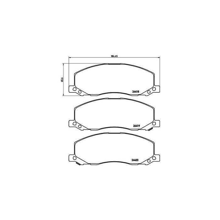 BREMBO Bremsbelagsatz, Scheibenbremse P59058