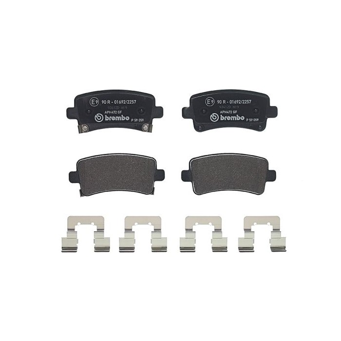 BREMBO Bremsbelagsatz, Scheibenbremse P59059