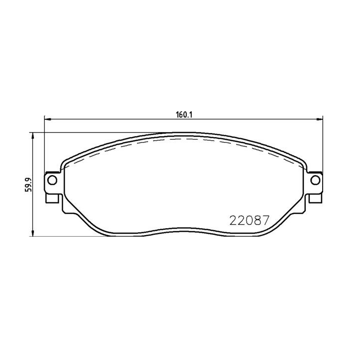 BREMBO Bremsbelagsatz, Scheibenbremse P59082
