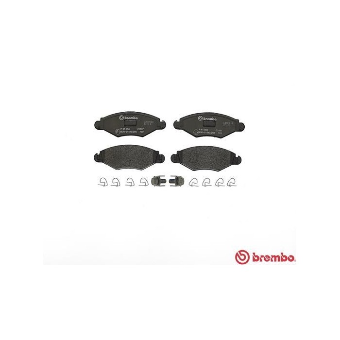 BREMBO Bremsbelagsatz, Scheibenbremse P61063