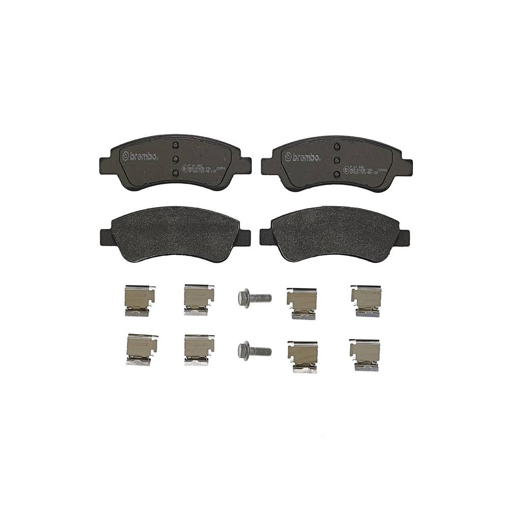 BREMBO Bremsbelagsatz, Scheibenbremse P61066
