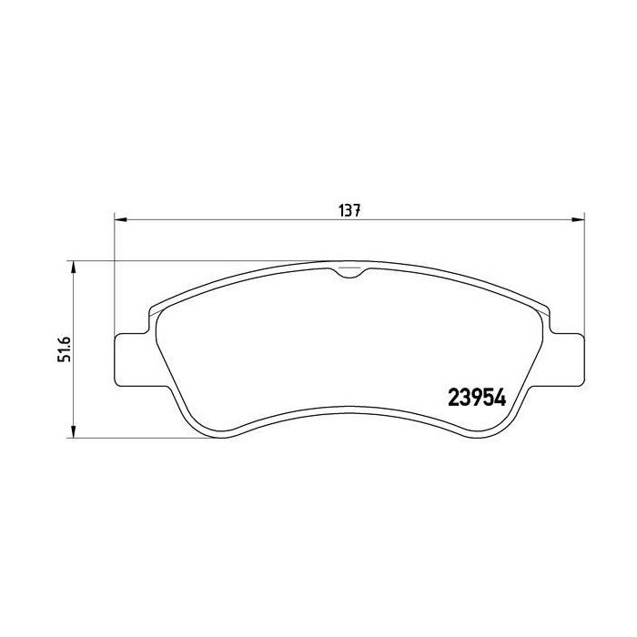 BREMBO Bremsbelagsatz, Scheibenbremse P61066