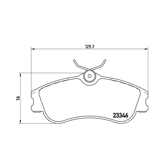 BREMBO Bremsbelagsatz, Scheibenbremse P61069