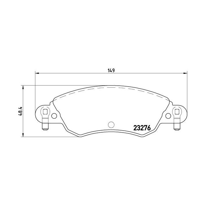 BREMBO Bremsbelagsatz, Scheibenbremse P61070