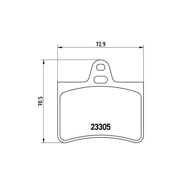 BREMBO Bremsbelagsatz, Scheibenbremse P61073