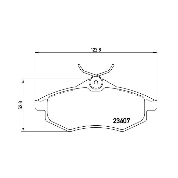 BREMBO Bremsbelagsatz, Scheibenbremse P61074