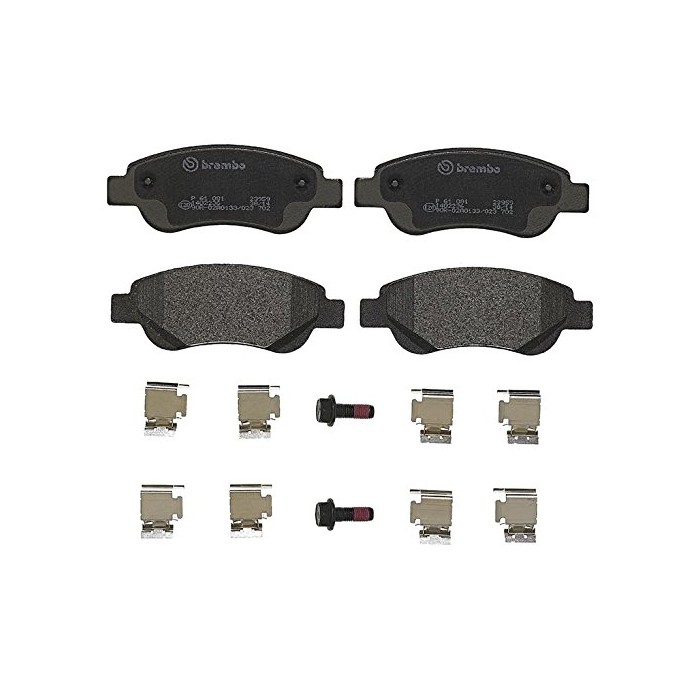 BREMBO Bremsbelagsatz, Scheibenbremse P61081