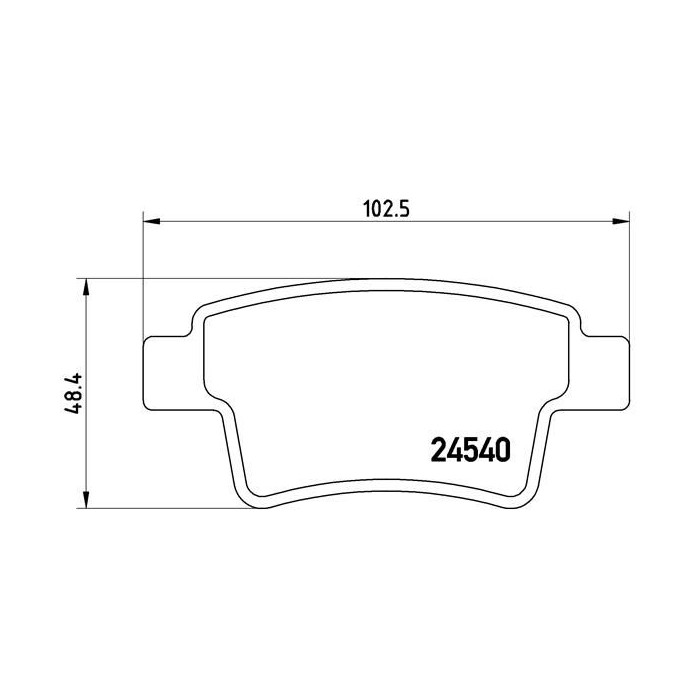 BREMBO Bremsbelagsatz, Scheibenbremse P61085