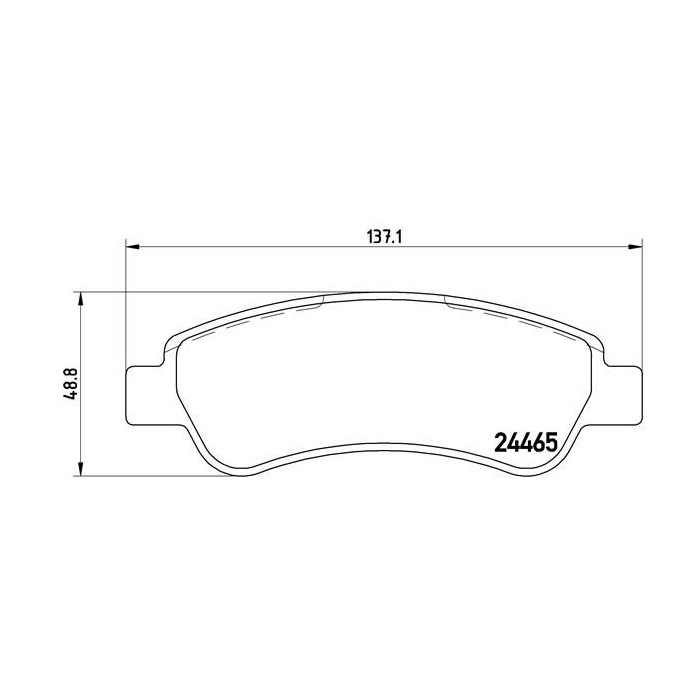 BREMBO Bremsbelagsatz, Scheibenbremse P61091