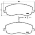 BREMBO Bremsbelagsatz, Scheibenbremse P61104