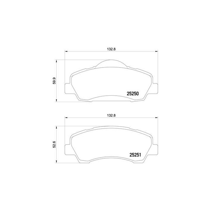 BREMBO Bremsbelagsatz, Scheibenbremse P61113