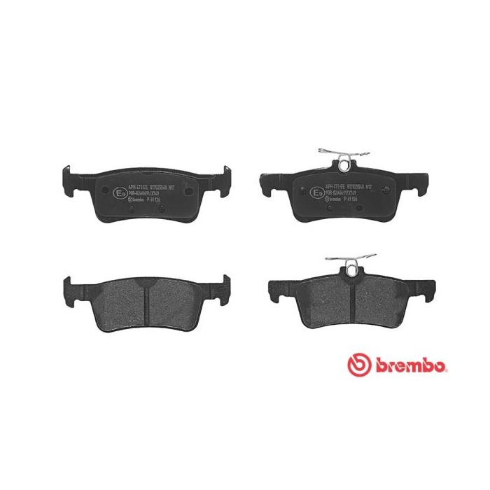 BREMBO Bremsbelagsatz, Scheibenbremse P61126