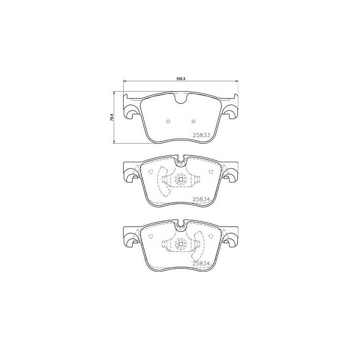 BREMBO BREMSBELÄGE, RICHTUNGSGEBUNDEN Bremsbelagsatz, Scheibenbremse P61127