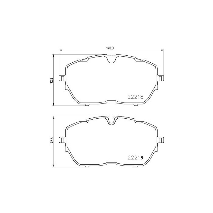BREMBO Bremsbelagsatz, Scheibenbremse P61128
